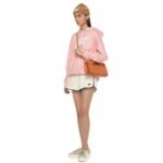 MCM Diamond Tote in Embossed Leather Cognac