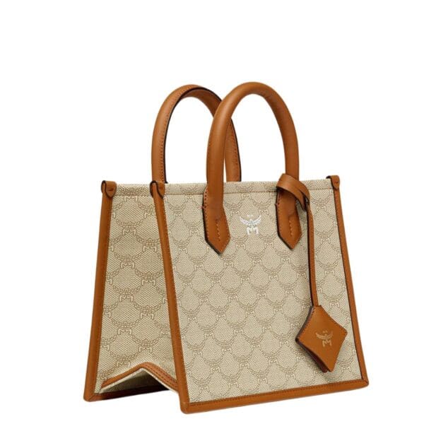 MCM SMALL HIMMEL TOTE IN LAURETOS BEIGE