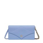 MCM LARGE DIAMOND CHAIN WALLET IN SPANISH CALF LEATHER BLUE