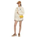 MCM Large Diamond Chain Wallet in Spanish Calf Leather Yellow|Old Gold