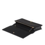 MCM LARGE DIAMOND CHAIN WALLET IN SPANISH CALF LEATHER BLACK