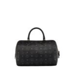 MCM MEDIUM ELLA BOSTON BAG IN VISETOS BLACK