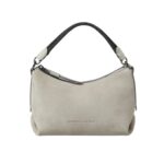 BRUNELLO CUCINELLI SUEDE BAG WITH PRECIOUS BRAIDED HANDLE
