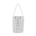 MCM SMALL REVERSIBLE LIZ SHOPPER IN VISETOS WHITE