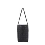 MCM SMALL REVERSIBLE LIZ SHOPPER IN VISETOS BLACK
