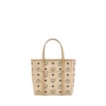 MCM MINI TONI TOP-ZIP SHOPPER IN VISETOS BEIGE