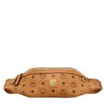 MCM MEDIUM FURSTEN BELT BAG IN VISETOS COGNAC