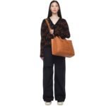 MCM LARGE MÜNCHEN TOTE IN SPANISH CALF LEATHER COGNAC