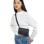 MCM MINI AREN CAMERA BAG IN VISETOS BLACK