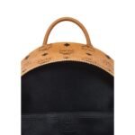 MCM SMALL STARK SIDE STUDS BACKPACK IN VISETOS COGNAC