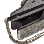 MICRO VALENTINO GARAVANI LOCÒ CHAIN BAG WITH RHINESTONES