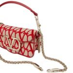 SMALL VALENTINO GARAVANI LOCÒ TOILE ICONOGRAPHE SHOULDER BAG