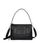 MCM MEDIUM MODE TRAVIA SHOULDER BAG IN SPANISH CALF LEATHER BLACK