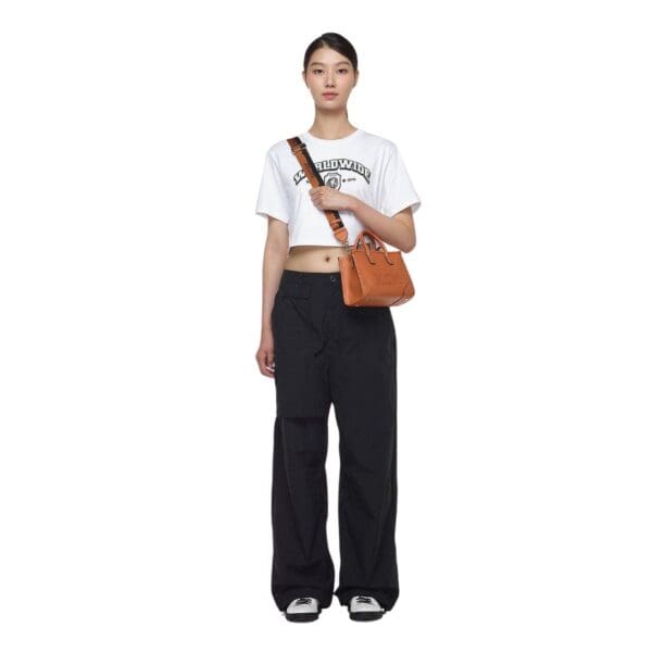 MCM MINI MUNCHEN TOTE IN SPANISH CALF LEATHER COGNAC