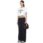 MCM MINI AREN QUILTED HOBO IN MAXI MONOGRAM NYLON BLACK