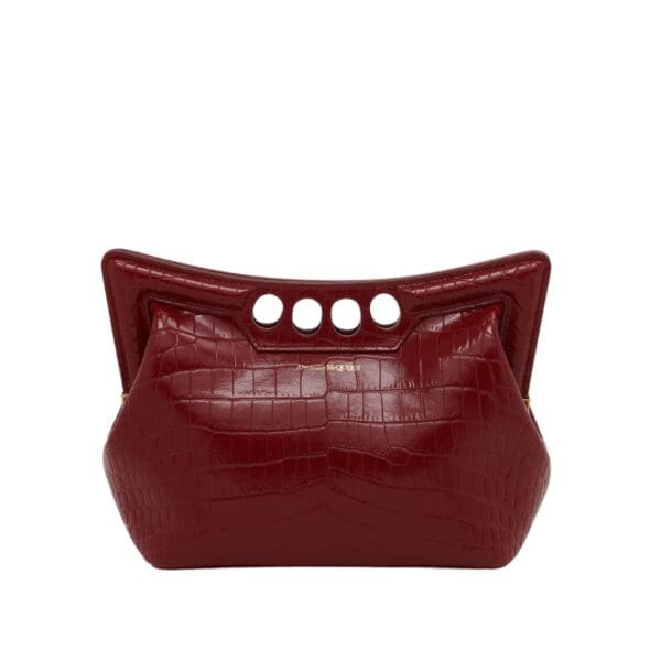 ALEXANDER MCQUEEN WOMEN'S THE PEAK BAG SMALL IN DARK RED - Image 6