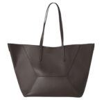 BRUNELLO CUCINELLI CALFSKIN SHOPPER BAG WITH MONILI