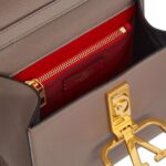 VALENTINO GARAVANI SMALL VSLING GRAINY CALFSKIN HANDBAG