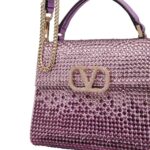 VALENTINO GARAVANI MINI VSLING HANDBAG WITH RHINESTONES