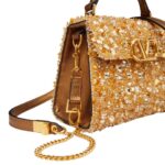 VALENTINO GARAVANI MINI VSLING HANDBAG WITH 3D EMBROIDERY