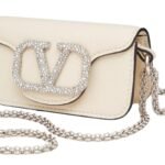 VALENTINO GARAVANI LOCÒ MICRO BAG WITH CHAIN AND JEWEL LOGO