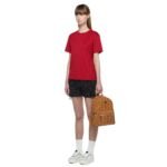 MCM SMALL STARK SIDE STUDS BACKPACK IN VISETOS COGNAC