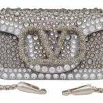 MICRO VALENTINO GARAVANI LOCÒ CHAIN BAG WITH RHINESTONES
