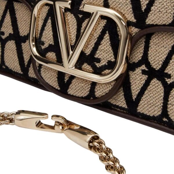 VALENTINO GARAVANI LOCÒ TOILE ICONOGRAPHE SHOULDER BAG