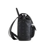MCM MINI AREN DRAWSTRING BACKPACK IN VISETOS BLACK