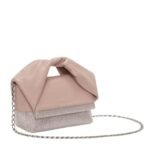 JWA SMALL TWISTER - LEATHER TOP HANDLE BAG WITH CRYSTALS