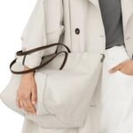 BRUNELLO CUCINELLI COTTON AND LINEN CANVAS SHOPPER BAG WITH MONILI