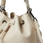 BRUNELLO CUCINELLI CALFSKIN BUCKET BAG WITH PRECIOUS BRAIDED HANDLE