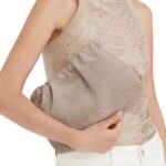 BRUNELLO CUCINELLI SUEDE SOFT BAG WITH PRECIOUS CHAIN