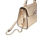 VALENTINO GARAVANI MINI VSLING HANDBAG IN METALLIC GRAINY CALFSKIN
