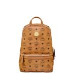 MCM SMALL AREN SLING BAG IN VISETOS COGNAC