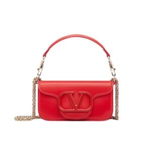 VALENTINO GARAVANI LOCÒ CALFSKIN SHOULDER BAG