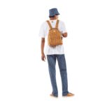 MCM SMALL STARK BACKPACK IN VISETOS COGNAC