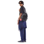 MCM SMALL STARK SIDE STUDS BACKPACK IN VISETOS BLACK