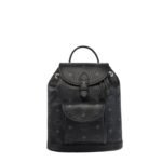 MCM MINI AREN DRAWSTRING BACKPACK IN VISETOS BLACK