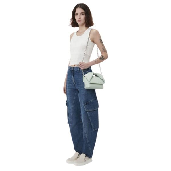 JWA LARGE TWISTER - LEATHER TOP HANDLE BAG