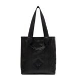 MCM LARGE REVERSIBLE DIAMOND TOTE IN CANVAS LEATHER MIX BLACK