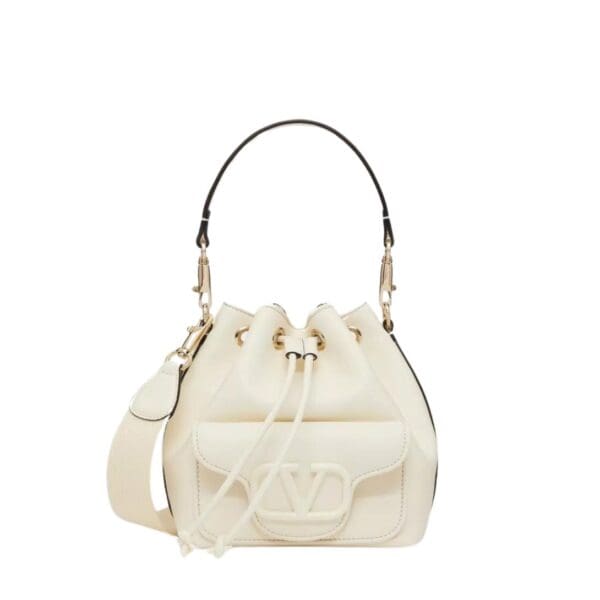 VALENTINO GARAVANI LOCÒ CALFSKIN BUCKET BAG - Image 2