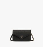 MCM MINI DIAMOND SHOULDER BAG IN SPANISH CALF LEATHER BLACK