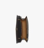 MCM MINI DIAMOND SHOULDER BAG IN SPANISH CALF LEATHER BLACK