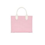 BALMAIN B-ARMY SMALL CANVAS AND LEATHER TOTE BAG