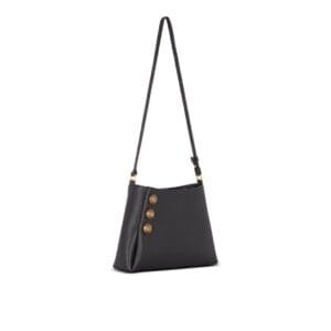 BALMAIN EMBLEME HANDBAG IN GRAINED LEATHER