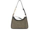 BALMAIN B-ARMY CANVAS BAG WITH LEATHER INSERTS