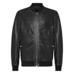 BILLIONAIRE LEATHER BOMBER CREST