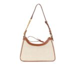 BALMAIN B-ARMY CANVAS BAG WITH LEATHER INSERTS