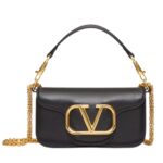 VALENTINO GARAVANI LOCÒ SMALL SHOULDER BAG IN CALFSKIN